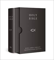 Holy Bible King James Version (kjv) Black Presentation
