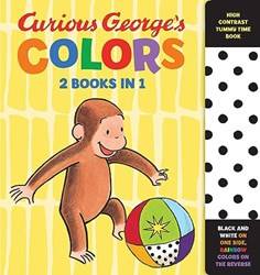 Curious Georges Colors High Contrast Tummy Time Book