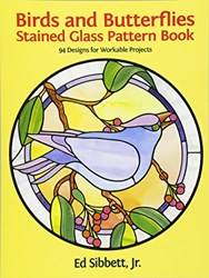 Birds And Butterflies Stained Glass Pattern Book