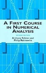 A First Course In Numerical Analysis Second Edition