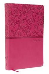 Nkjv Value Thinline Bible Leathersoft Pink Red Letter ed