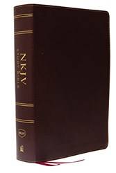 Nkjv Study Bible Bonded Leather Burgundy FulL-Color Comf