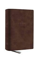 Net Abide Bible Leathersoft Brown Comfort Print